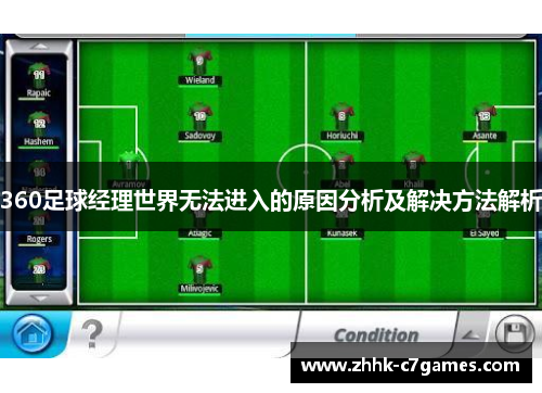 360足球经理世界无法进入的原因分析及解决方法解析
